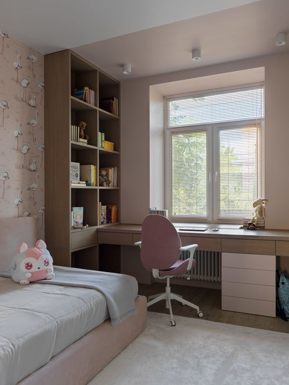 Contemporary bedroom — before
