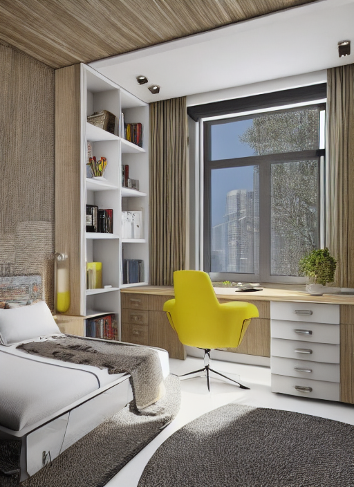 Lovely modern bedroom — after